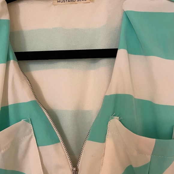 Mint and white stripe tank - Picture 3 of 6